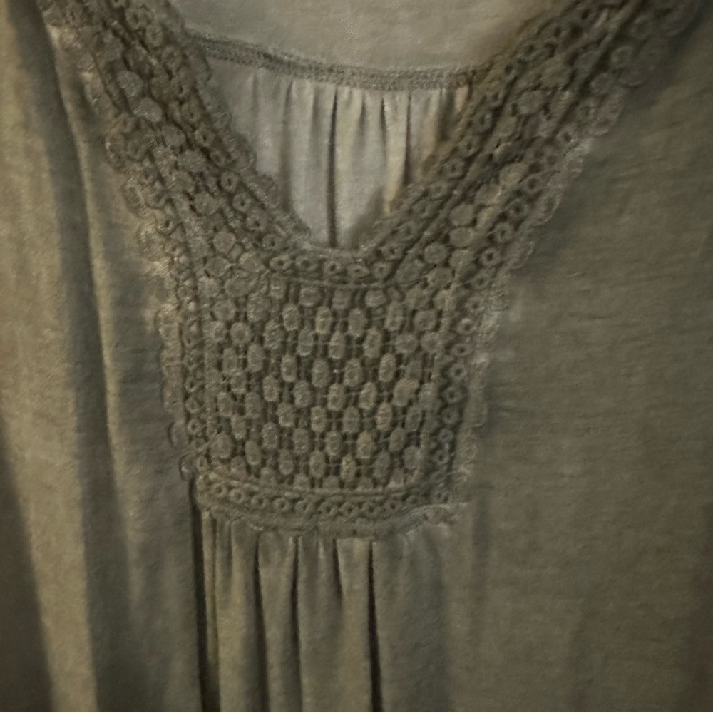 Como Blu Green Long Sleeve Romantic Bohemian Tunic Top Flowy - Picture 4 of 11